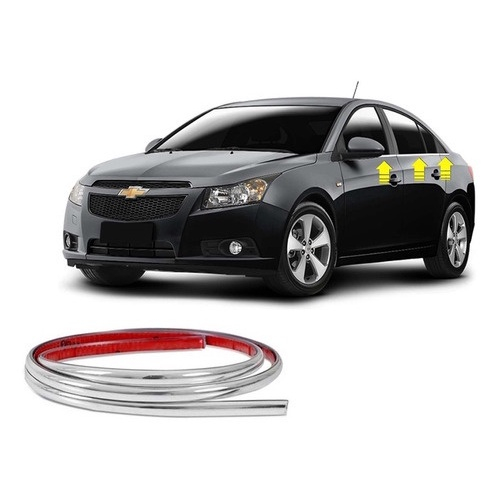 Kit Frisos Cromado Base Da Janela Cruze Sedan No Shoptime