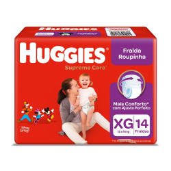 Fralda Huggies Roupinha Supreme Care xg - 14 fraldas é boa?