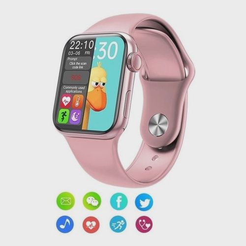 relogio celular rosa