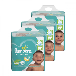 Kit de Fraldas Pampers xxg Confort Sec Super - 168 Unidades é boa?