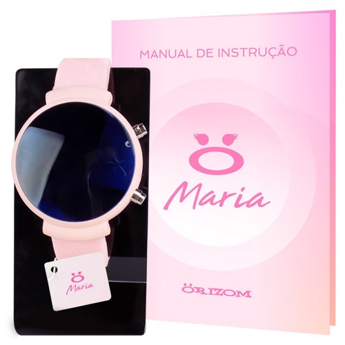 relogio mondaine feminino fundo rosa
