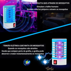 Mini lâmpada elétrica de led para matar insetos, armadilha repelente de pragas, mata insetos e moscas, cor aleatória é boa?