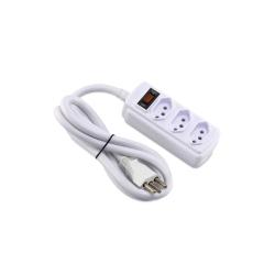Filtro de Linha 20A 3 Tomadas Tripolar Bivolt 1,5m Branco - Force Line Menor preço em Filtro de Linha 20A 3 Tomadas Tripolar Bivolt 1,5m Branco - Force Line