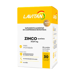 Lavitan Zinco Quelado 29,59mg 30 Comprimidos Mais Imunidade é boa?