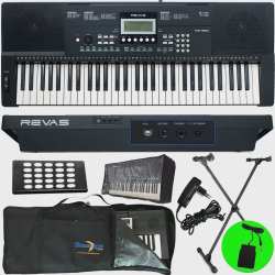 Kit Teclado Arranjador 61 Teclas KB-330 Revas By Roland + Pedal Sustain Menor preço em Kit Teclado Arranjador 61 Teclas KB-330 Revas By Roland + Pedal Sustain