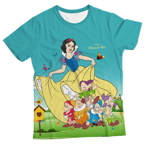 camisa branca de neve aniversario