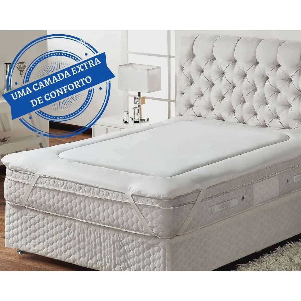 Protetor de Colchão Pillow Top Queen Trisoft no Shoptime