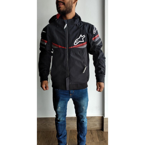 alpinestars sektor tech moletom com capuz black red