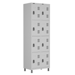 Armário Roupeiro De Aço 8 Portas Vestiário Academia Locker - Cinza é boa?