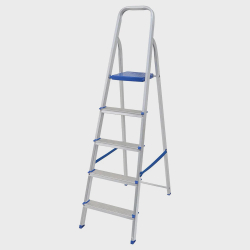 Escada Aluminio 5 Degraus Uso Doméstico Até 120 kilos Mor é boa?