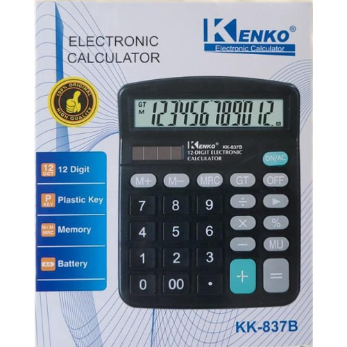 Calculadora Kenko De Mesa Kk-837B Display 12 Digitos No Shoptime