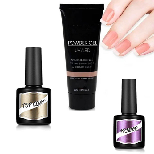 Kit Polygel Poligel Reposição Top Coat + Primer No Shoptime