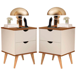 Conjunto 2 Mesa De Cabeceira Decore Madri Retrô Pés Palito é boa?