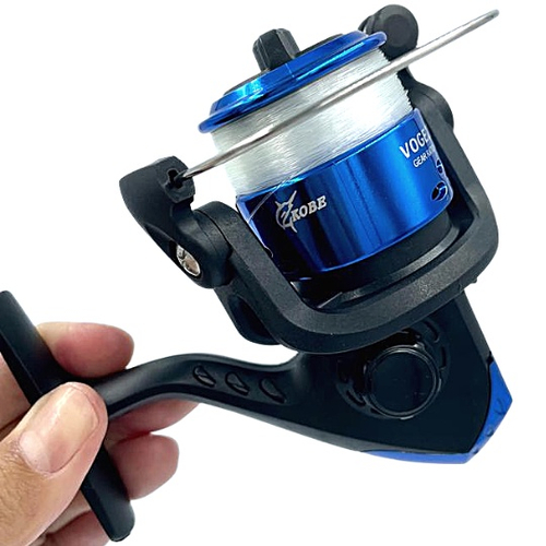 Molinete De Pesca Voge Ultra Light Azul Com Linha No Shoptime