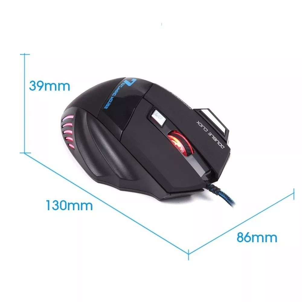 Mouse Óptico Pc Gamer Profissional B-Max X7 Gaming 2400 Dpi Com Fio No ...