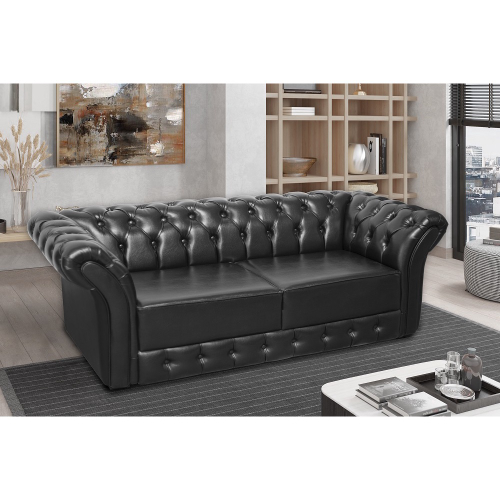 Sofa Preto De Couro com Preços Incríveis no Shoptime