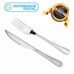 Jogo Kit 24 Talheres Garfos Facas Mesa De Jantar Bar Restaurante Aço Inox Univendas é boa?