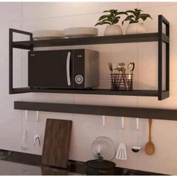 Suporte Microondas Duplo Estilo Industrial Ferro 60X40X60Cm Menor preço em Suporte Microondas Duplo Estilo Industrial Ferro 60X40X60Cm