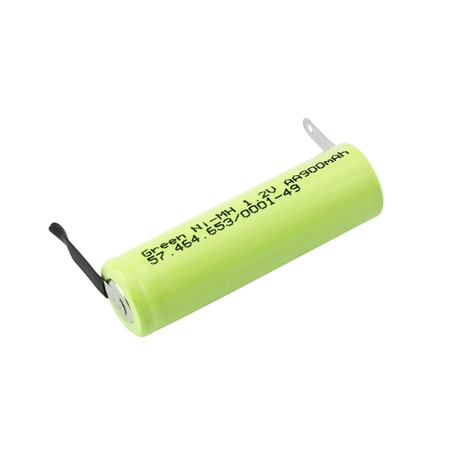 Bateria recarreg vel ni mh 1 2v aa 900mah com terminais green 013