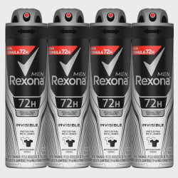 Kit 4x150mL Desodorantes Aerossol Rexona Invisible Men é boa?