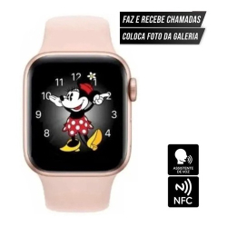 Smartwatch Para Android Samsung Xiaomi iPhone Ios Android Rosa W27 pro No Brasil A Pronta entrega é boa?