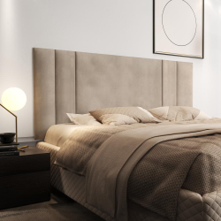 Cabeceira Para Cama Casal Luana 1,40 Estofada Suede - Bege - rpm Móveis é boa?
