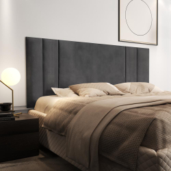 Cabeceira Para Cama Casal Queen Luana 1,60 Estofada Suede - Cinza - rpm Móveis é boa?