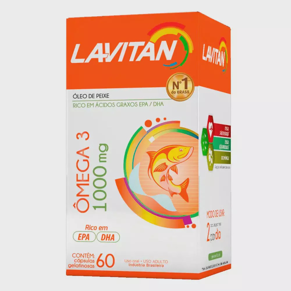 Lavitan Omega 3 1000Mg 60Capsulas no Shoptime