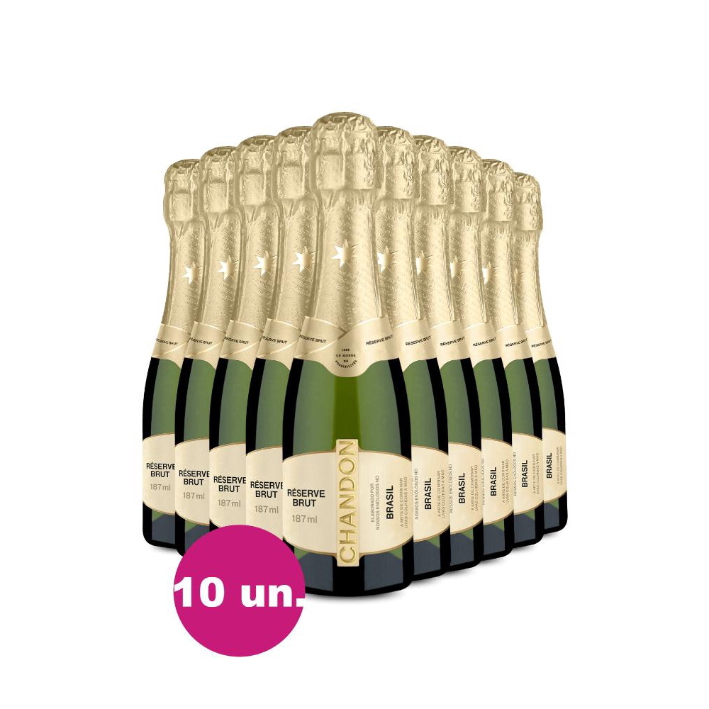 Kit Espumantes Baby Chandon Réserve Brut 187ml 10 Garrafas No Shoptime