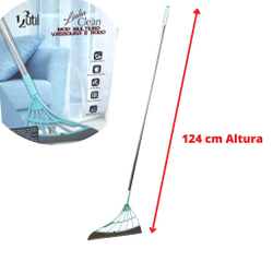 Vassoura Mágica Rodo Tira Pelo Limpa Vidro Seca Bem Silicone 124 cm de altura é boa?