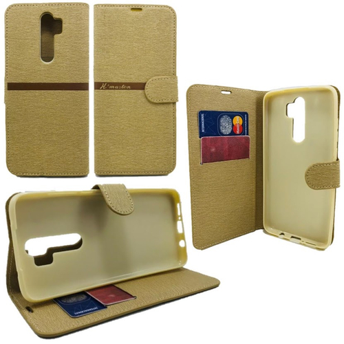 Capa Carteira Redmi Note Pro Cor Dourado Tela De Capinha