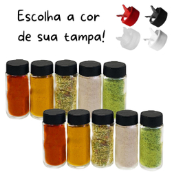 Kit Conjunto 10 Potes de Tempero/Condimento de Vidro com Tampa Dosadora é boa?