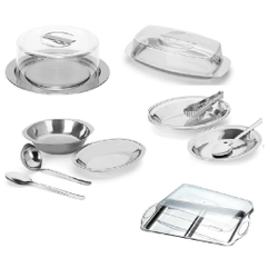 Kit Travessa Bowl Utensílios Manteiga Queijo Frios Inox 11pç é boa?