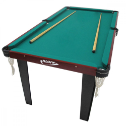 Mesa de sinuca multi funcional (4 em 1) com 2 tacos E bolas numeradas - klopf - 1036 é boa?