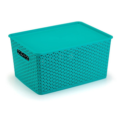 Caixa Organizadora Rattan Com Tampa - 4,5 Litros - Verde é boa?