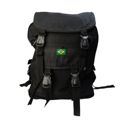 Mochila Tática Canadense Preta Bordado Bandeira Brasil é boa?