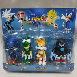 Kit Sonic Cartelado com 4 Bonecos 12 cm - Toys - Bonecos