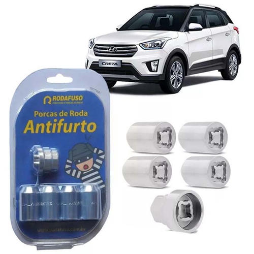 Kit Parafusos Antifurto Rodafuso 25CRA Audi Polo Golf Passat Importado Novo Fusca Jetta