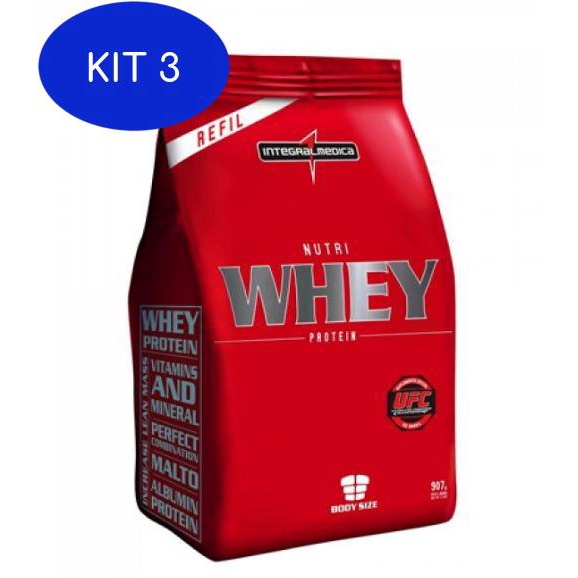 Kit Nutri Whey Protein Refil G Morango No Shoptime