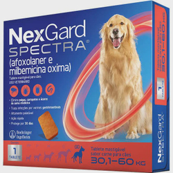 Antipulgas Nexgard Spectra gg Para Cães de 30,1 - 60kg - 1 Comprimido é boa?