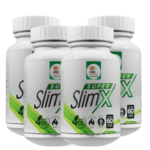 Super Slim X 60 Cáps Kit Com 4 Emagrecedor Natural no Shoptime