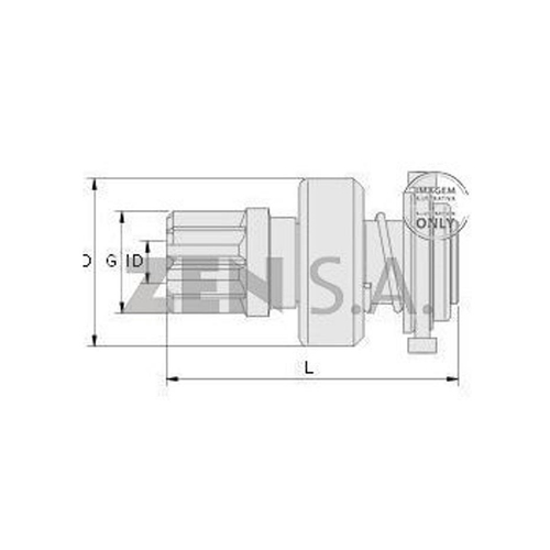 Bendix Impulsor De Partida Bzm 1177 Volkswagen Gol, Parati, No Shoptime