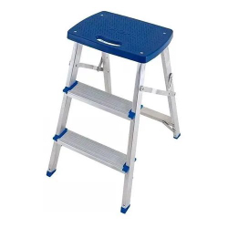 Escada 3 Degraus Banqueta Aluminio Azul Mor é boa?