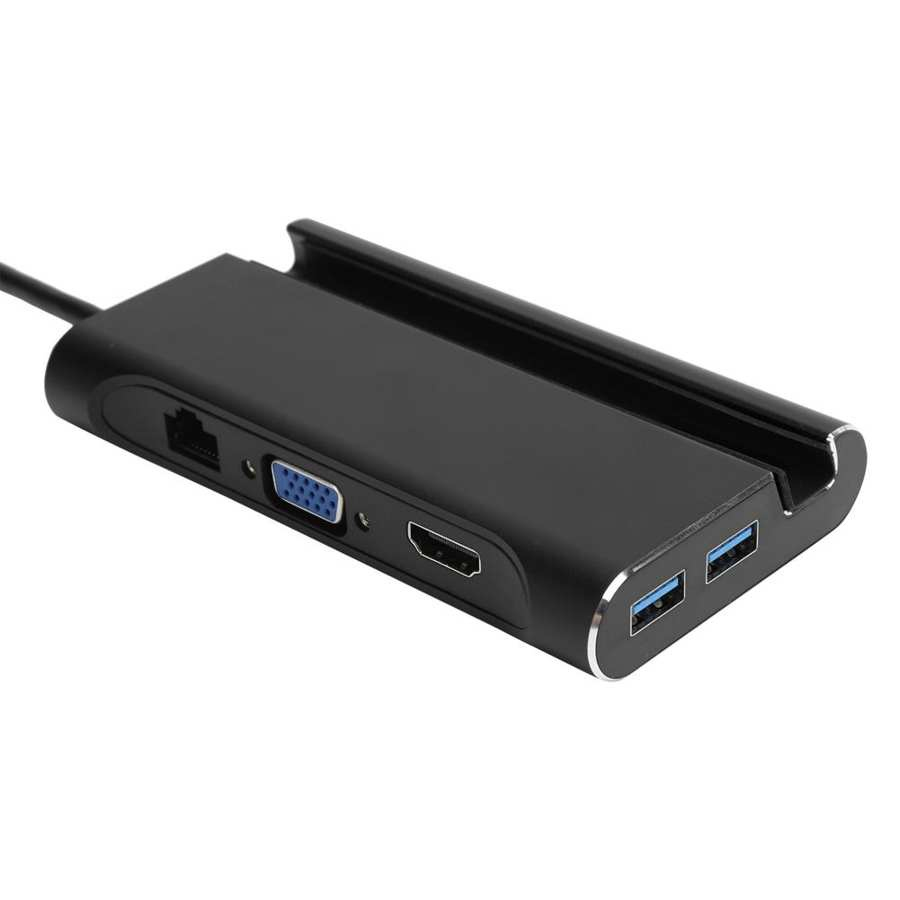 Cabos internos do computador aa 7in 1 Docking Station USB Type-C Hub HD Interface multimídia vga