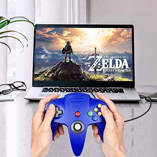 Versão USB Controlador USB N64, Saffun N64 Gamepad Para Pc Com Fio 3D ...