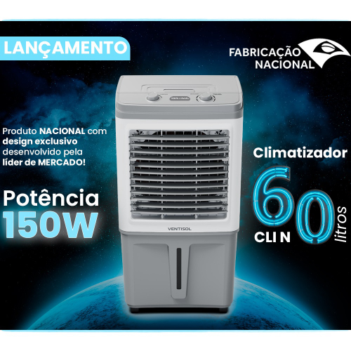 Climatizador 60 Litros 150w Clin 60 Pro Ventisol 220v No Shoptime