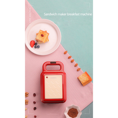 Sanduíche Maker Elétrico Waffle Maker Breakfast Máquina de Waffle