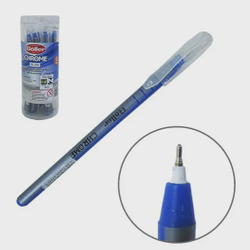 Caneta esferográfica azul chrome 12 unidades é boa?