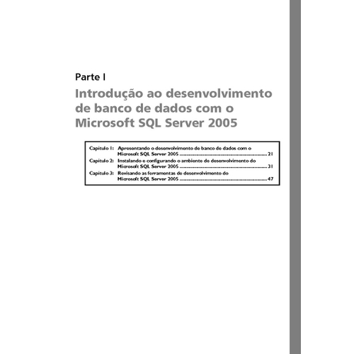 Livro Microsoft SQL Server 2005 Fundamentos de Bancos de Dados no