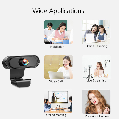 3C Home 1080P cam de Alta Definição Plug and Play Câmera de pc com